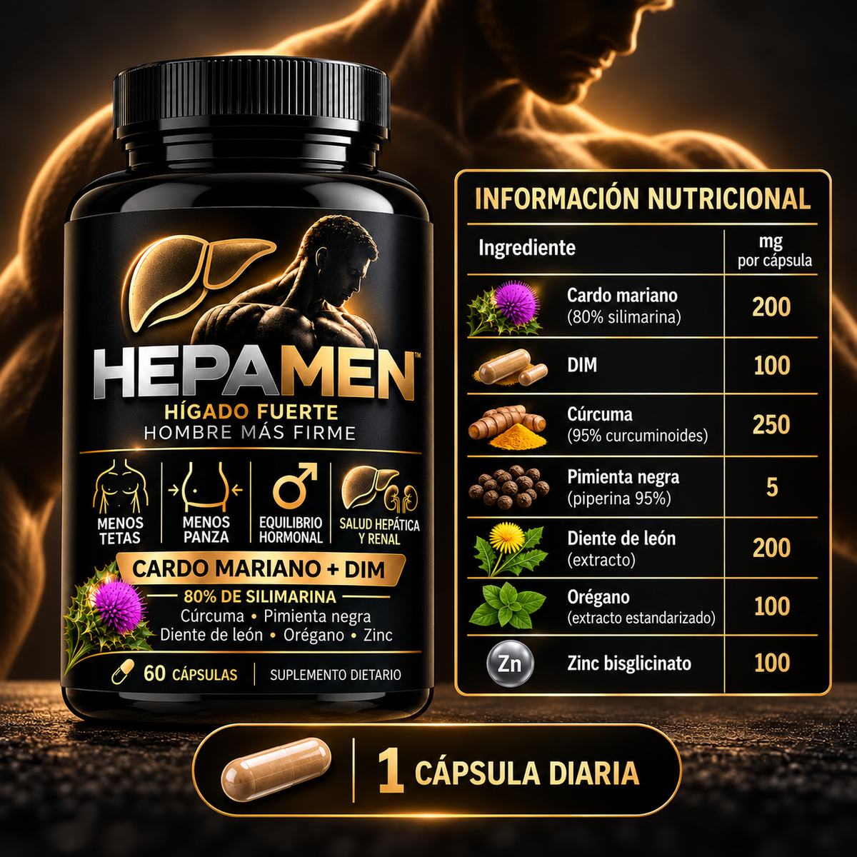 HepaMen | Salud hepática para hombres fuertes.