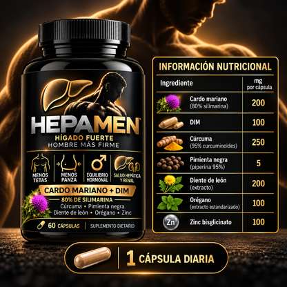 HepaMen | Salud hepática para hombres fuertes.